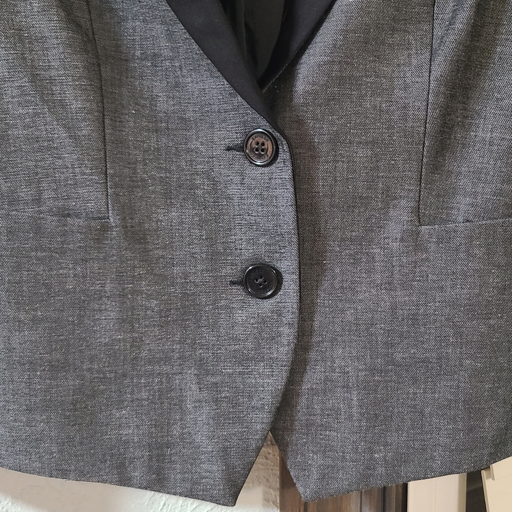 Express women's gray/black single-button fitted b… - image 5